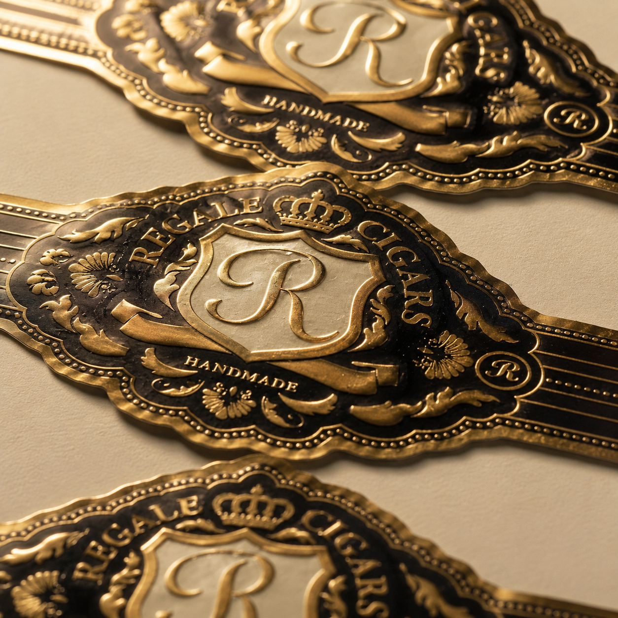 3D Foiled & Embossed Cigar Labels
